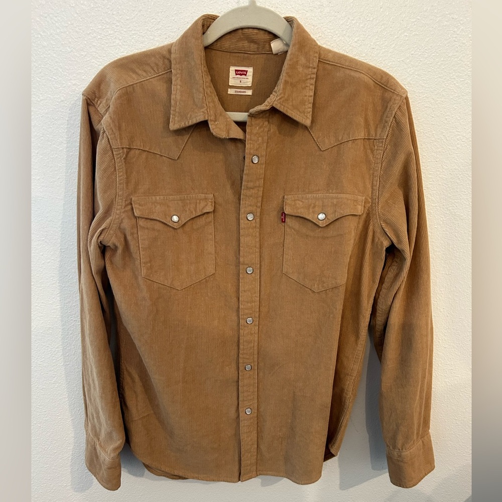 Mens Levi corduroy button down.